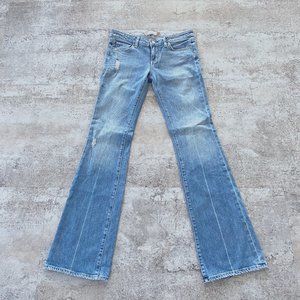 Paige Jeans: Lauren Canyon: Distressed Bootcut: Light Wash" Size: 29: RN#27002